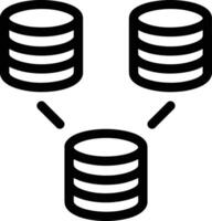 Storage data icon symbol image for database illustration vector