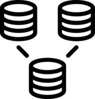 Storage data icon symbol image for database illustration vector