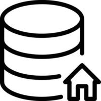 Storage data icon symbol image for database illustration vector