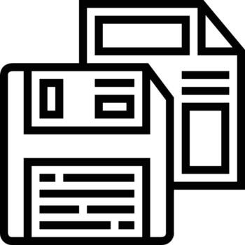 Storage data icon symbol image for database illustration vector