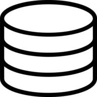 Storage data icon symbol image for database illustration vector