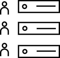 almacenamiento datos icono símbolo imagen para base de datos ilustración vector