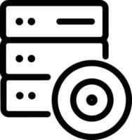 Storage data icon symbol image for database illustration vector