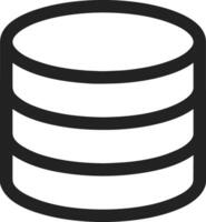 Storage data icon symbol image for database illustration vector