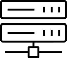 almacenamiento datos icono símbolo imagen para base de datos ilustración vector