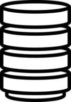 Storage data icon symbol image for database illustration vector