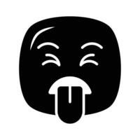 disgustado emoji diseño, personalizable único vector