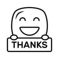 Grab this carefully crafted icon of thanks emoji, ready for premium use vector