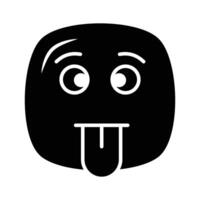 Visually perfect dumb emoji icon design, easy to use and download vector