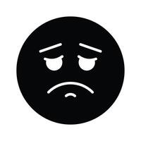 Get your hands on perfectly designed sad emoji icon, customizable vector