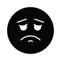 Get your hands on perfectly designed sad emoji icon, customizable vector