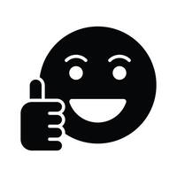 Thumb up, like emoji design, easy to use and download vector