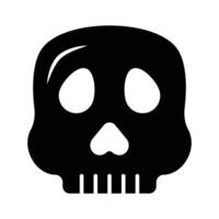 cráneo diseño, escalofriante icono en moderno estilo vector