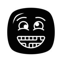 Visually perfect dumb emoji icon design, easy to use and download vector