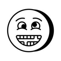 Visually perfect dumb emoji icon design, easy to use and download vector