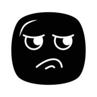 disgustado emoji diseño, personalizable único vector