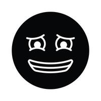 Premium icon of guilty emoji, ready to use editable vector