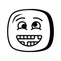 Visually perfect dumb emoji icon design, easy to use and download vector