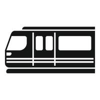 Ecology fast train icon simple . Public high speed vector