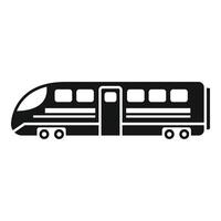 High speed train icon simple . Public rail transport vector