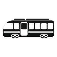 Side view move of train icon simple . Train wagon vector