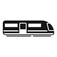 Express platform train icon simple . Fast metro move vector