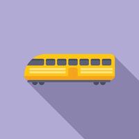 Modern travel train icon flat . High speed vector