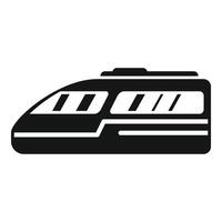 City speed train icon simple . Express transport vector