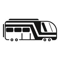 Business speed train icon simple . Fast move vector