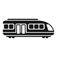 Public fast train icon simple . High speed vector