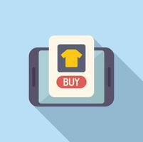 Tablet online shopping icon flat . Internet sale vector