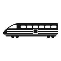 Long wagon train icon simple . Fast move speed vector