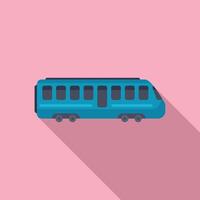 New modern train icon flat . Security journey vector