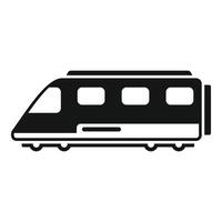 Modern travel train icon simple . High speed vector