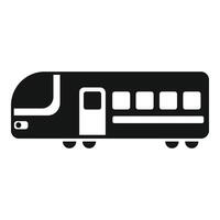 Speed train machine icon simple . Motion express vector