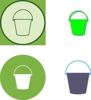 Water Bucket Icon Design vector