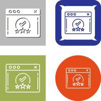 Rating Icon Design vector