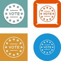 diseño de icono de voto vector