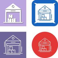 Warehouse Icon Design vector