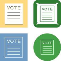 Vote Icon Design vector