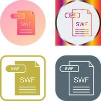 SWF Icon Design vector