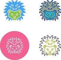 Hedgehog Icon Design vector