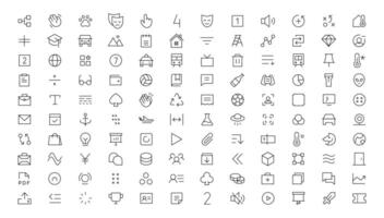 Pixel Perfect. Basic User Interface Essential Set. Line Outline Icons. For App, Web, Print. Editable Stroke. Pixel Stroke Wide with Round Cap and Round Corner vector