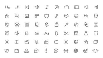 Pixel Perfect. Basic User Interface Essential Set. Line Outline Icons. For App, Web, Print. Editable Stroke. Pixel Stroke Wide with Round Cap and Round Corner vector