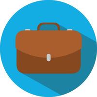 Icon of a briefcase in flat style. illustration. Business concept. vector