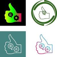 Unique Like Marketing Icon Design vector