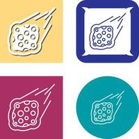 diseño de icono de meteorito vector