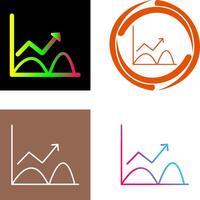 Trend in Graph Icon Design vector