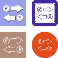 Exchange Icon Design vector