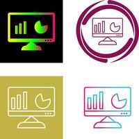 Unique Analytics Icon Design vector